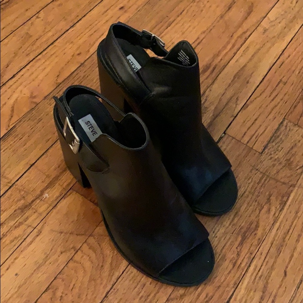 Steve Madden 4” Open Toe Bootie Sz 10 - Picture 2 of 6